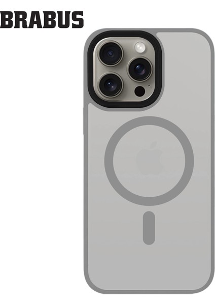 iPhone 15 Anti-Shock Magsafe Özellikli Kenarları Yumuşak Buzlu Mat Fall Silikon Kılıf fiyatları