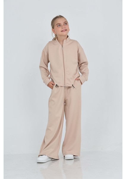 Kız Çocuk Oval Kesim Detaylı Eşofman Takım indirimleri