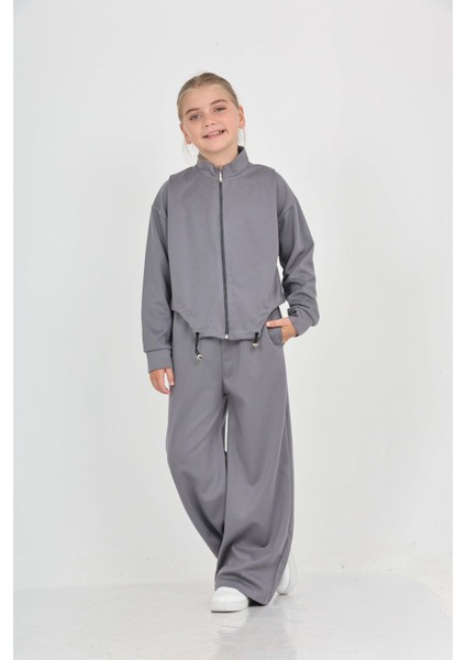 Kız Çocuk Oval Kesim Detaylı Eşofman Takım fiyatları