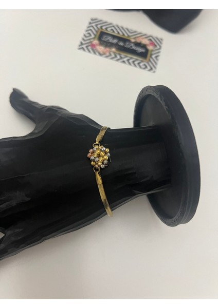 Altın Renk Çelik Çok Renkli Boncuk Detaylı Bileklik fırsatları