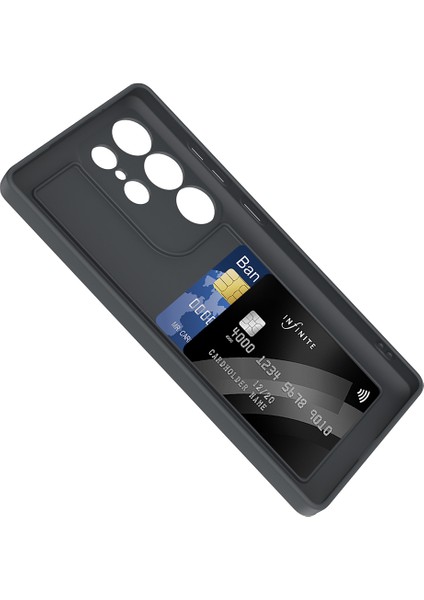 Samsung Galaxy S25 Ultra Kart Hazneli Kartlık Kılıf Silikon Yumuşak Kapak modelleri