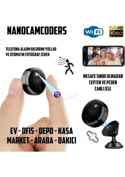 1k ° 1080P Hd Mini Cctv Kamera Sesli Video Kayıt Ev Ofis Güvenliği Için Taşınabilir Kompakt Gizli Hd