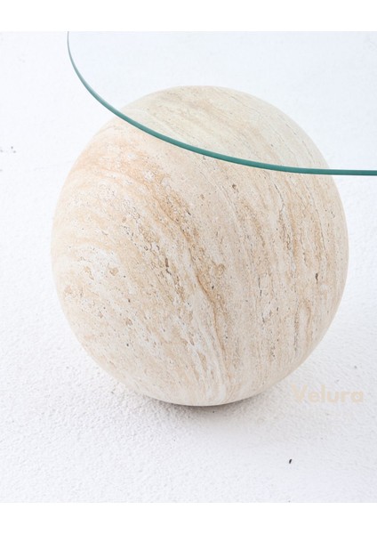 Modern Orta Sehpa & Küre Sehpa & Top Sehpa & Şeffaf Fasulye Cam & Ay Taşı indirimleri