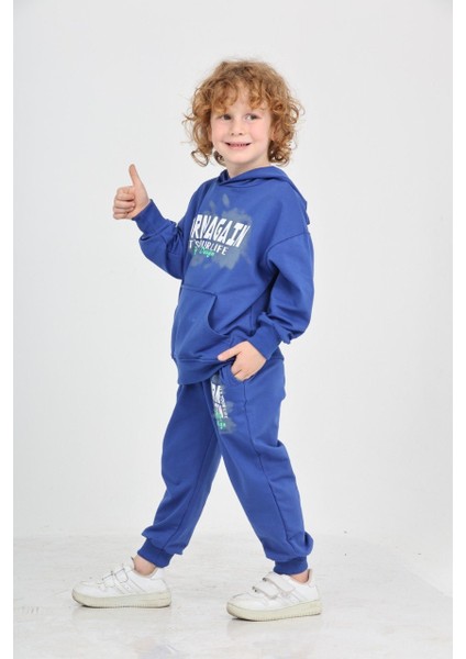 Erkek Çocuk Born Agaın Baskılı Eşofman Takım