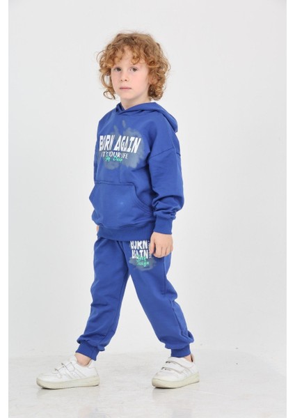 Erkek Çocuk Born Agaın Baskılı Eşofman Takım modelleri