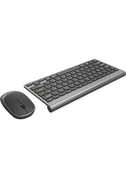 KM9500 Kablosuz Q- Klavye Mouse Set Siyah-Gümüş fırsatları