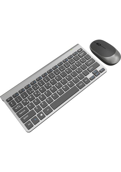 KM9500 Kablosuz Q- Klavye Mouse Set Siyah-Gümüş indirimleri