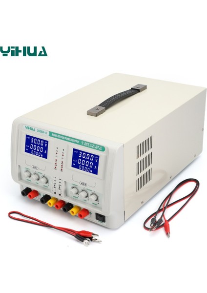 Yıhua 3005D-II 0-30V 0-5A Programlanabilir Çift Çıkışlı Dijital Regüleli Güç Kaynağı