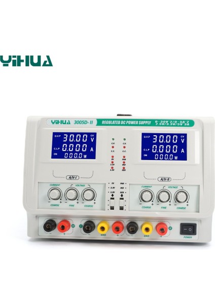 Yıhua 3005D-II 0-30V 0-5A Programlanabilir Çift Çıkışlı Dijital Regüleli Güç Kaynağı modelleri