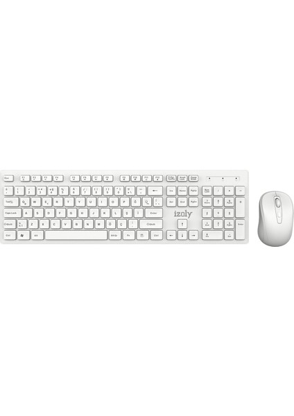KM6225 Q Kablosuz Beyaz Klavye Mouse Set fiyatları