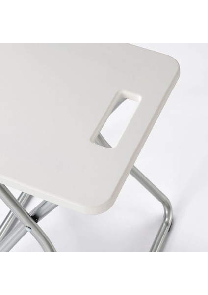 Gunde Tabure 34 x 32 x 45 cm Beyaz Katlanır Asılabilir Yer Tutmaz fırsatları