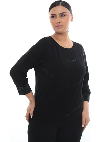 Taşlı Çeyrek Kollu Tshirt fiyatları