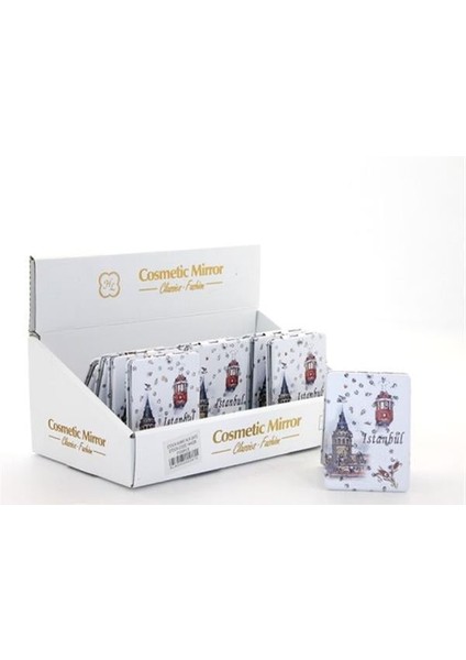 Taşlı Istanbul Tasarımı El Aynası Ince Model 27