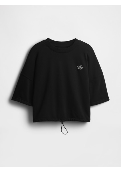 Kadın Siyah Vintagesoft Gap Logo Bungee Sweatshirt fiyatları