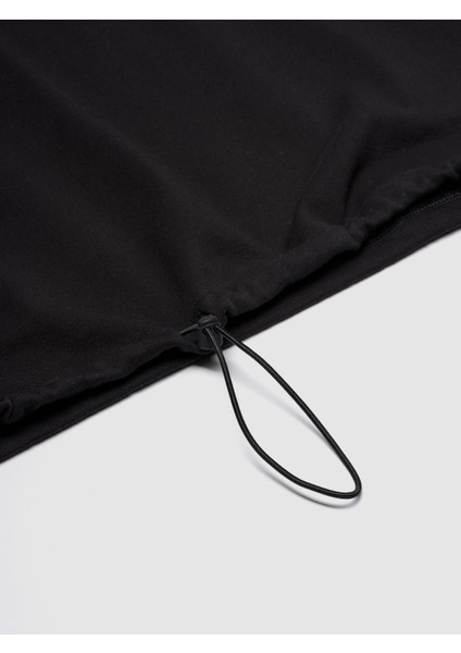 Kadın Siyah Vintagesoft Gap Logo Bungee Sweatshirt modelleri