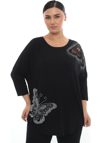 Taşlı Omuzu Dantelli Bluz modelleri