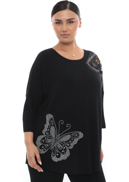 Taşlı Omuzu Dantelli Bluz fırsatları