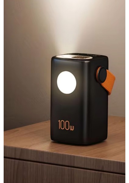 60.000 Mah Powerbank Hızlı Şarj Pd 100W Taşıma Askılı Şarj Istasyonu LED Işıklı 3xusb 2xtype-C modelleri