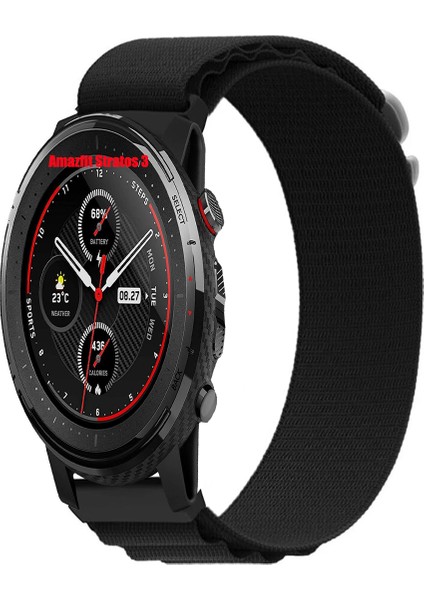 Amazfit Stratos 3 ile Uyumlu Kordon Alpine Loop Döngü Spor Kayış