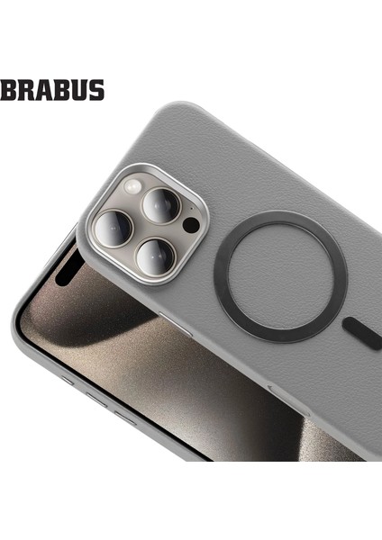 iPhone 16 Pro Max Magsafe Özellikli Içi Kadife Suni Deri Nar Kılıf modelleri