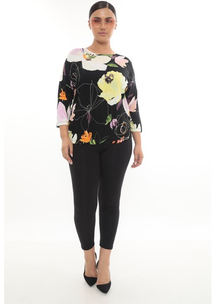 Desenli Çeyrek Kol Viskon fiyatları