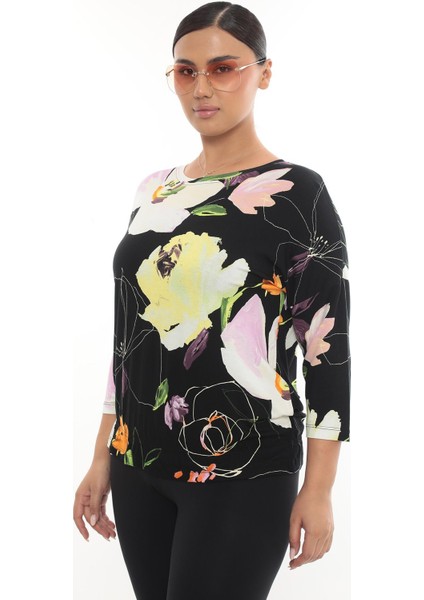 Desenli Çeyrek Kol Viskon fırsatları