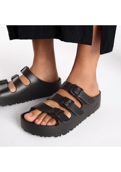 Florida Iii Flex Platform Eva Üç Toka Siyah Kadın Terlik fırsatları