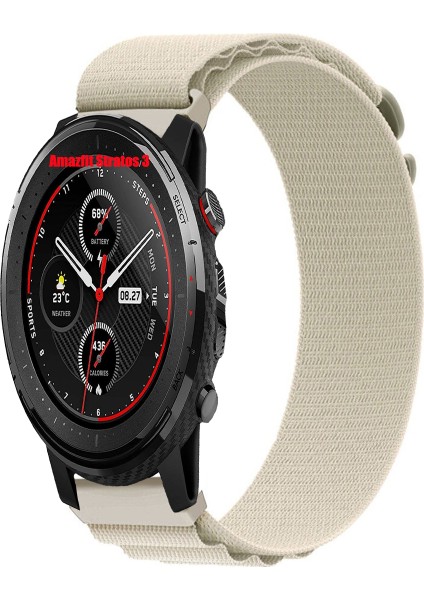 Amazfit Stratos 3 ile Uyumlu Kordon Alpine Loop Döngü Spor Kayış