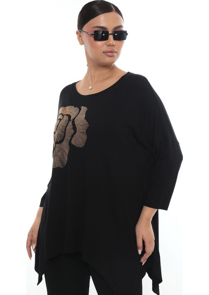 Çiçek Desen Taşlı Viskon modelleri