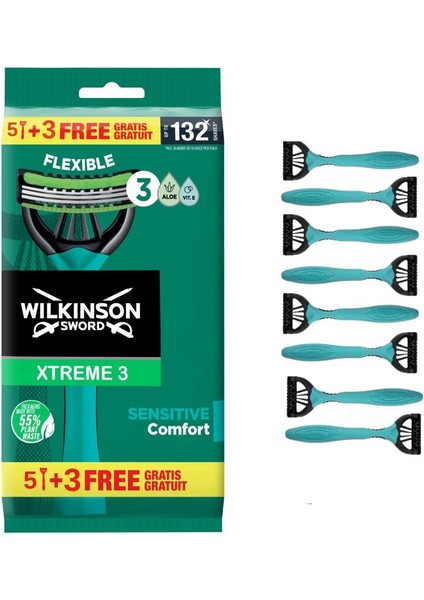 Sensitive Comfort Erkek Tıraş Bıçağı 5+3 modelleri