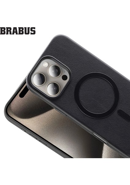 iPhone 16 Pro Max Magsafe Özellikli Içi Kadife Suni Deri Nar Kılıf modelleri