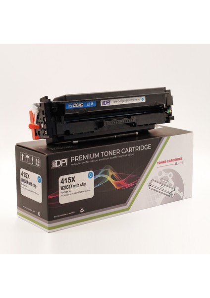HP 415X W2031X Cyan Muadil Toner 6000 Sayfa Baskı