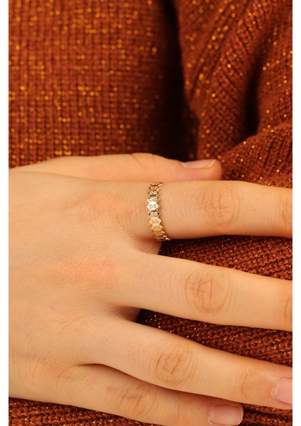 Taşlı Çıtır Altın Yüzük ÇGKY0071 fiyatları