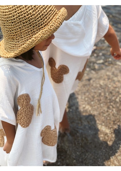 2 Kat Müslin Çocuk Souris Panço fiyatları