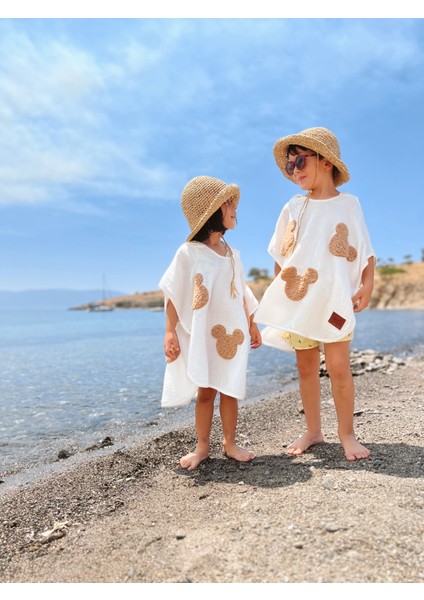 2 Kat Müslin Çocuk Souris Panço indirimleri