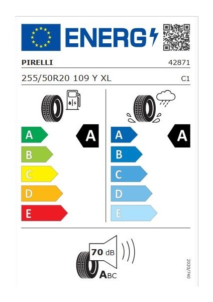 255/50 R20 109Y Xlp Zero E Rnf Elect Oto Yaz Lastiği (Üretim Yılı:2024) fiyatları