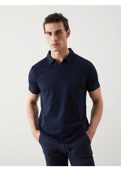 Lcwaıkıkı Classic Lacivert Polo Yaka Kısa Kollu Erkek Tişört