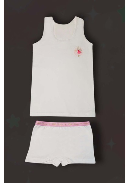 3'lü Kız Çocuk Pamuklu Atlet Boxer Çamaşır Takımı fırsatları