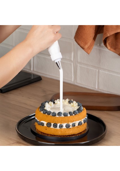 3162 10 Parça Pasta ve Tatlı Servis Seti Kek Pasta ve Şekillendirici Duy Seti Siyah modelleri