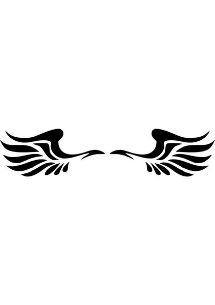 Kanatlar -2 Sticker Duvar Dekor Sticker 40 x 8 cm