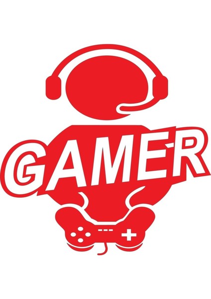 Gamer Sticker (Oto-Motor-Laptop-Duvar-Dekor) 10 x 10 cm fiyatları