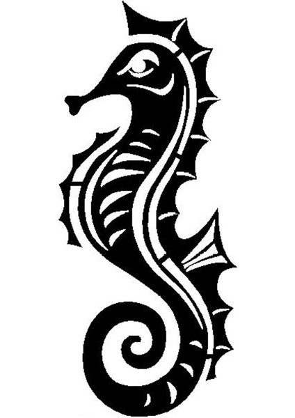 Deniz Atı (Oto-Motor-Laptop-Duvar-Dekor) 10 x 23 cm