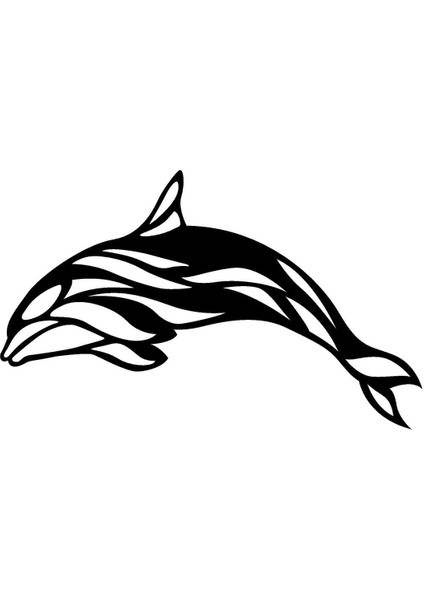 Yunus Balığı Sticker (Oto-Motor-Laptop-Duvar-Dekor) 30 x 18 cm