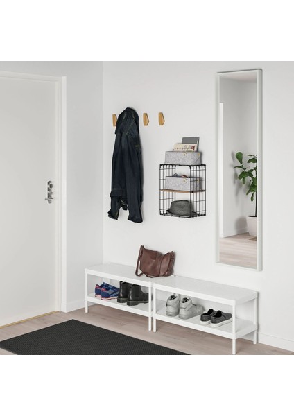Gullhult Duvar Rafı Siyah Çam 30 x 40 cm Kolay Monte Metal Çerçeveli
