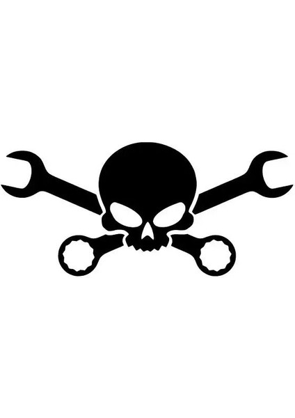 Tamirci Kuru Kafa Sticker (Oto-Motor-Laptop-Duvar-Dekor) 20 x 10 cm