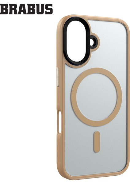 iPhone 16 Anti-Shock Magsafe Özellikli Kenarları Yumuşak Buzlu Mat Fall Silikon Kılıf