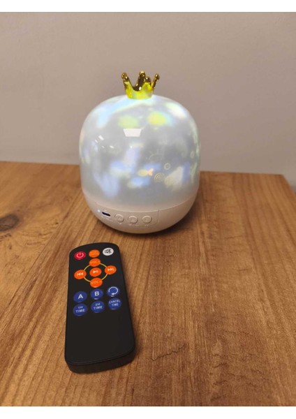 Şarjlı Okyanus Gece Işık Projektörü Çocuk Projektör Yatak Odası Yıldız Projektör Şarjlı Projktör