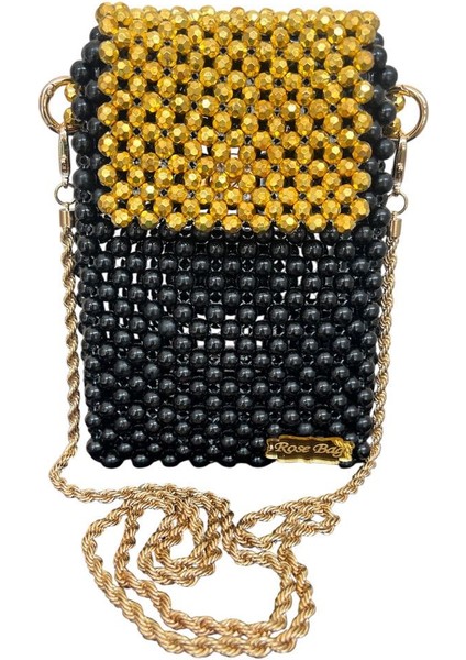 Boncuk Telefon Kılıfı Çanta Şık Günlük En 14 cm Boy 19 cm modelleri