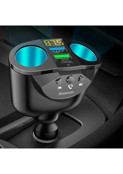 Araç Çakmaklık Şarj Adaptörü Hızlı Şarj 2 USB 1 Type-C 2 Çakmaklık Araç Şarj Cihazı Modem Şarj fiyatları