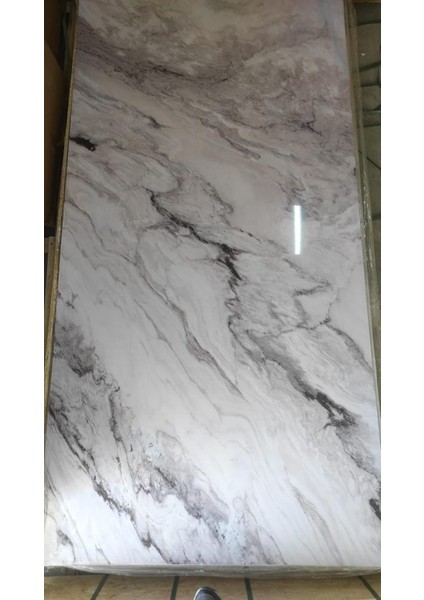 Alternatif Kaplama Uv Pvc Fırtına Mermer Desenli 1 Adet 60X120CM Ev Ofis Otel Duvar Kaplama Paneli fırsatları
